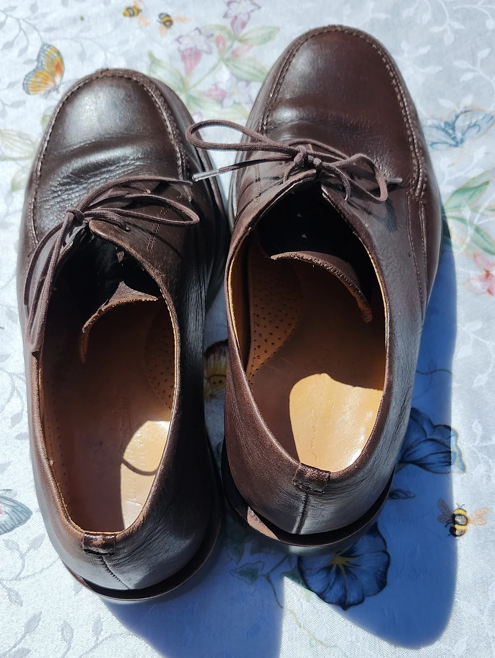 Sandro Moscoloni Vineyard Brown Leather Dress Shoes Oxfords Mens 9D 3060